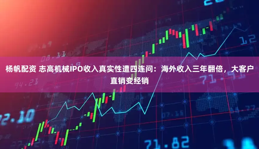 杨帆配资 志高机械IPO收入真实性遭四连问：海外收入三年翻倍，大客户直销变经销