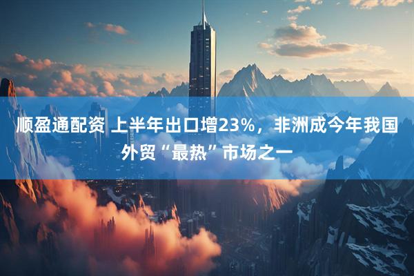 顺盈通配资 上半年出口增23%，非洲成今年我国外贸“最热”市场之一