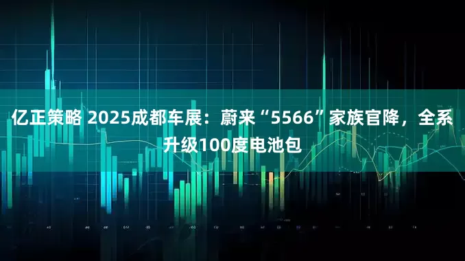 亿正策略 2025成都车展：蔚来“5566”家族官降，全系升级100度电池包